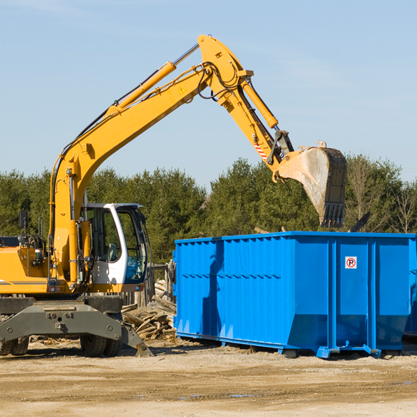 how many times can i have a residential dumpster rental emptied in Hastings